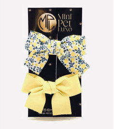 Prendedor Duo laço amarelo